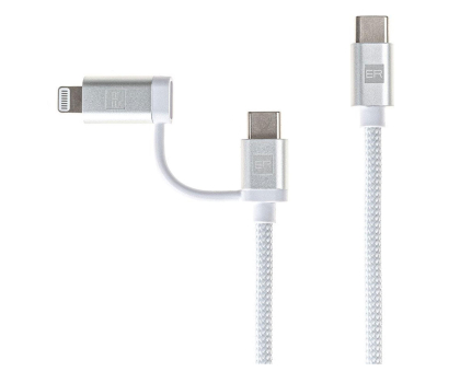 Kabel USB Adam Elements Dual Cable USB-C C/L Mfi 200cm white